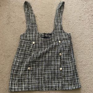 Shein Tweed Overall Dress